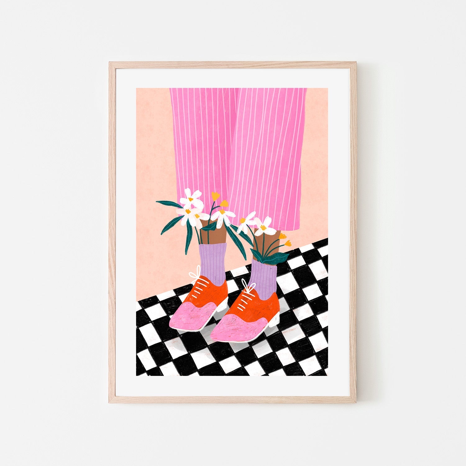 wall-art-print-canvas-poster-framed-Floral Feet Fashion-6
