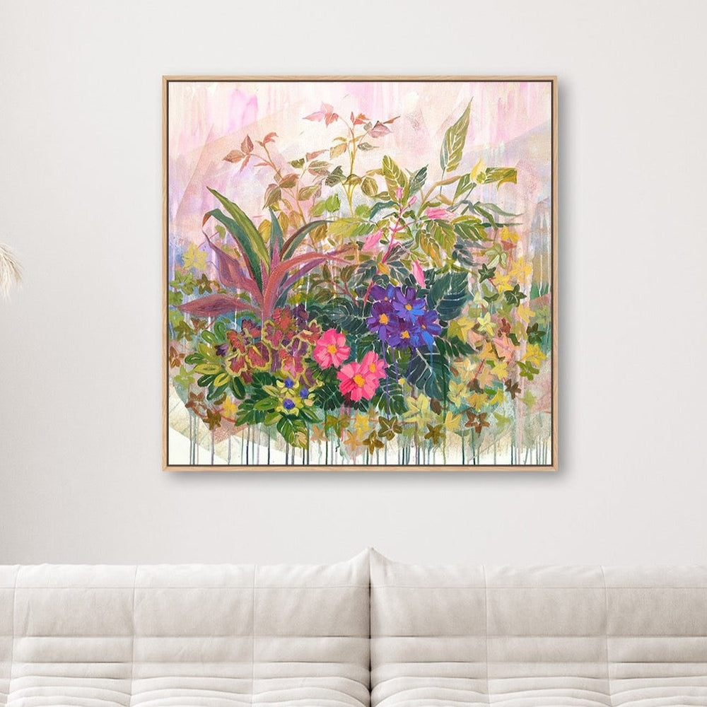 wall-art-print-canvas-poster-framed-Floral Garden Mix-by-Ekaterina Prisich-Gioia Wall Art