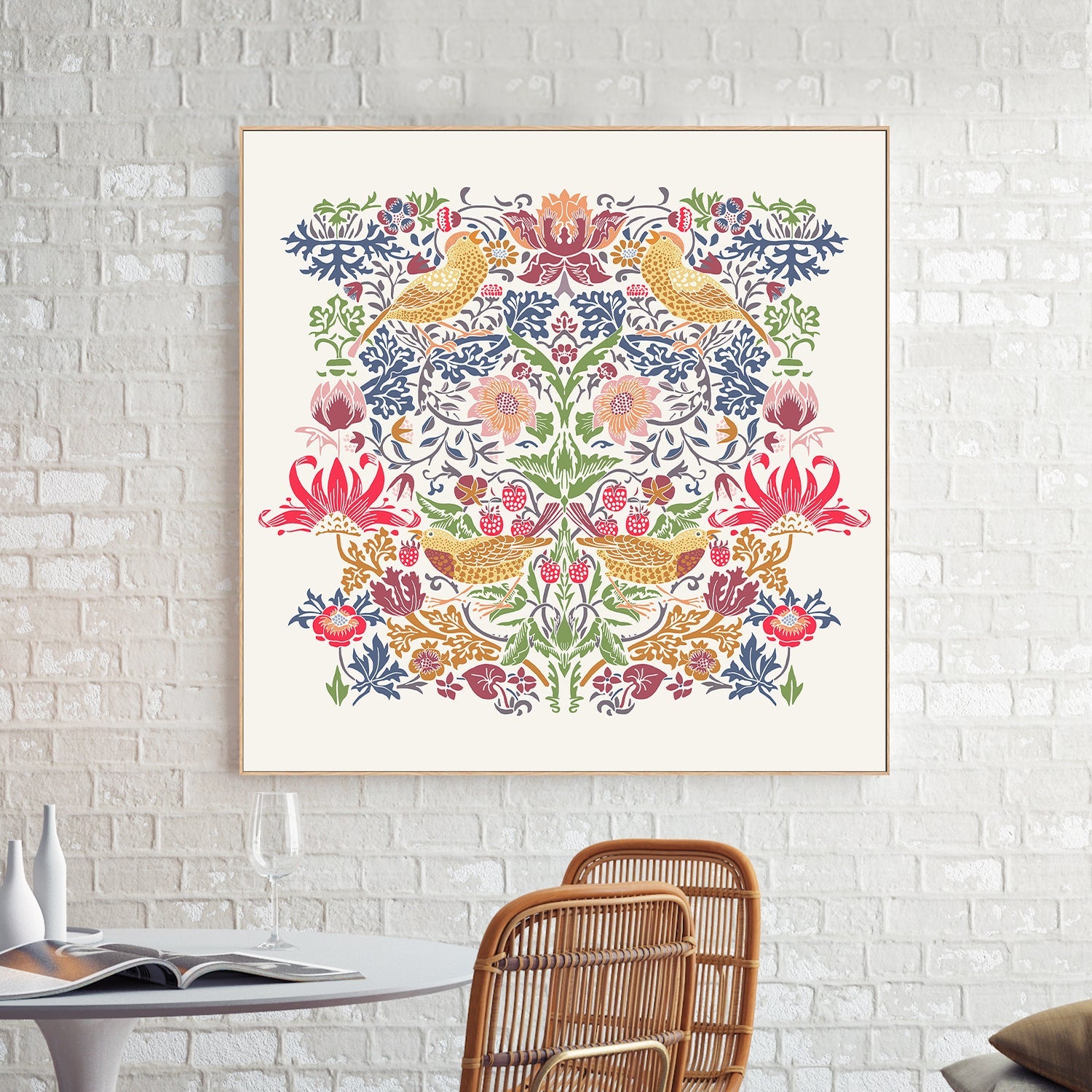 wall-art-print-canvas-poster-framed-Floral Harmony-2