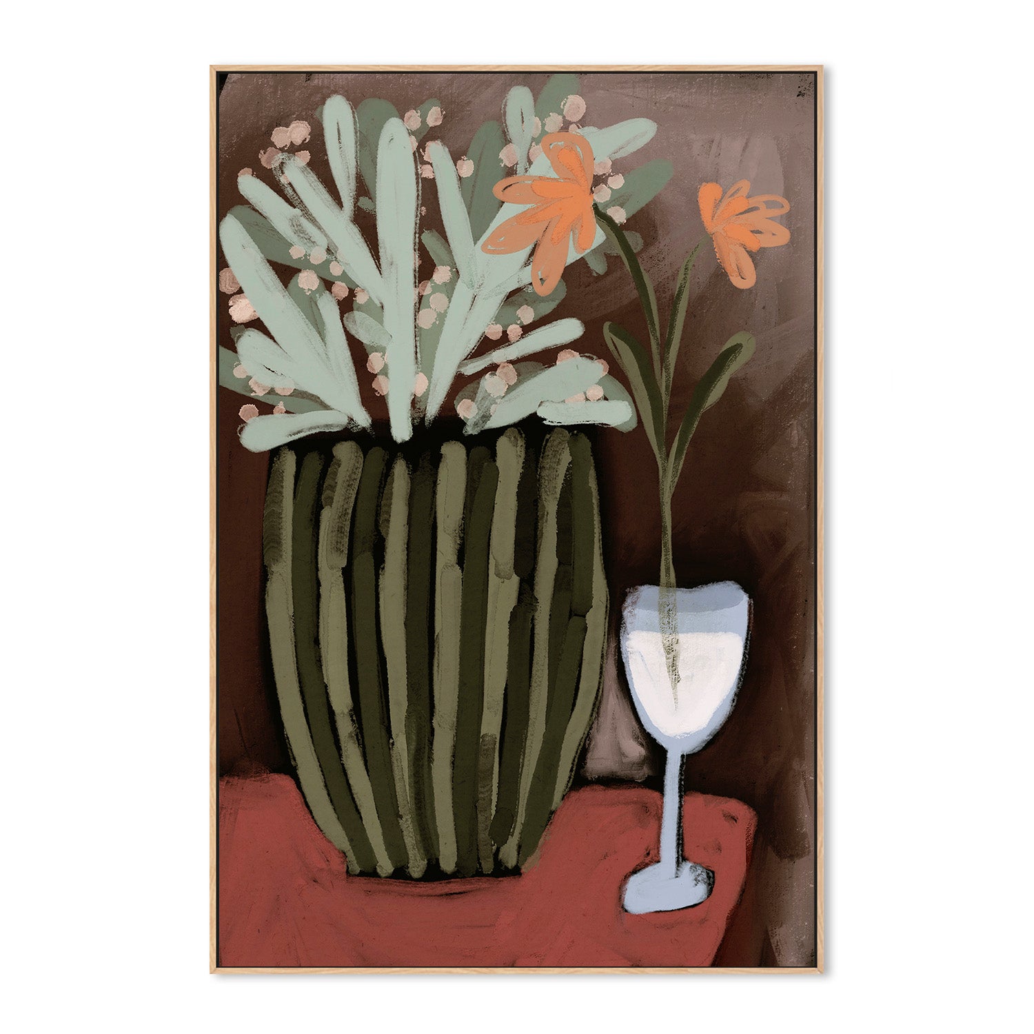 wall-art-print-canvas-poster-framed-Floral Harmony-4
