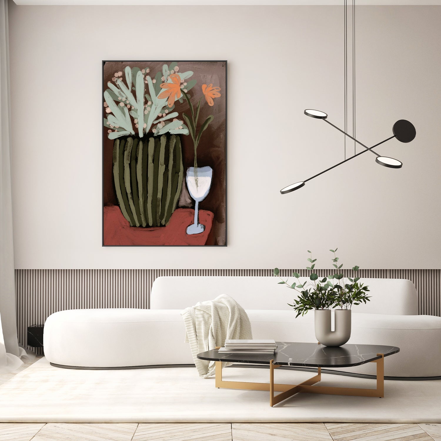 wall-art-print-canvas-poster-framed-Floral Harmony-8