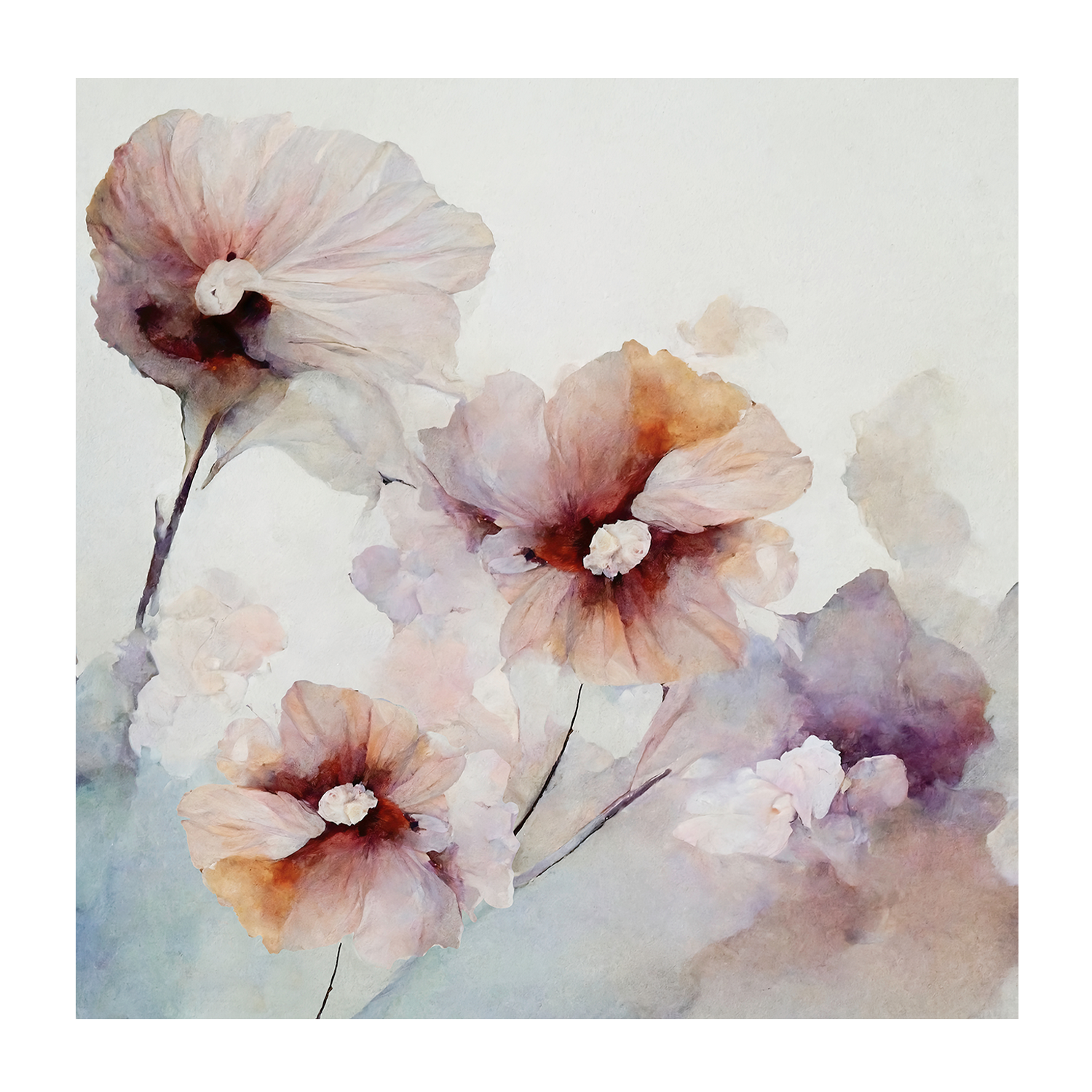 wall-art-print-canvas-poster-framed-Floral Harmony , By Leah Mclean-1