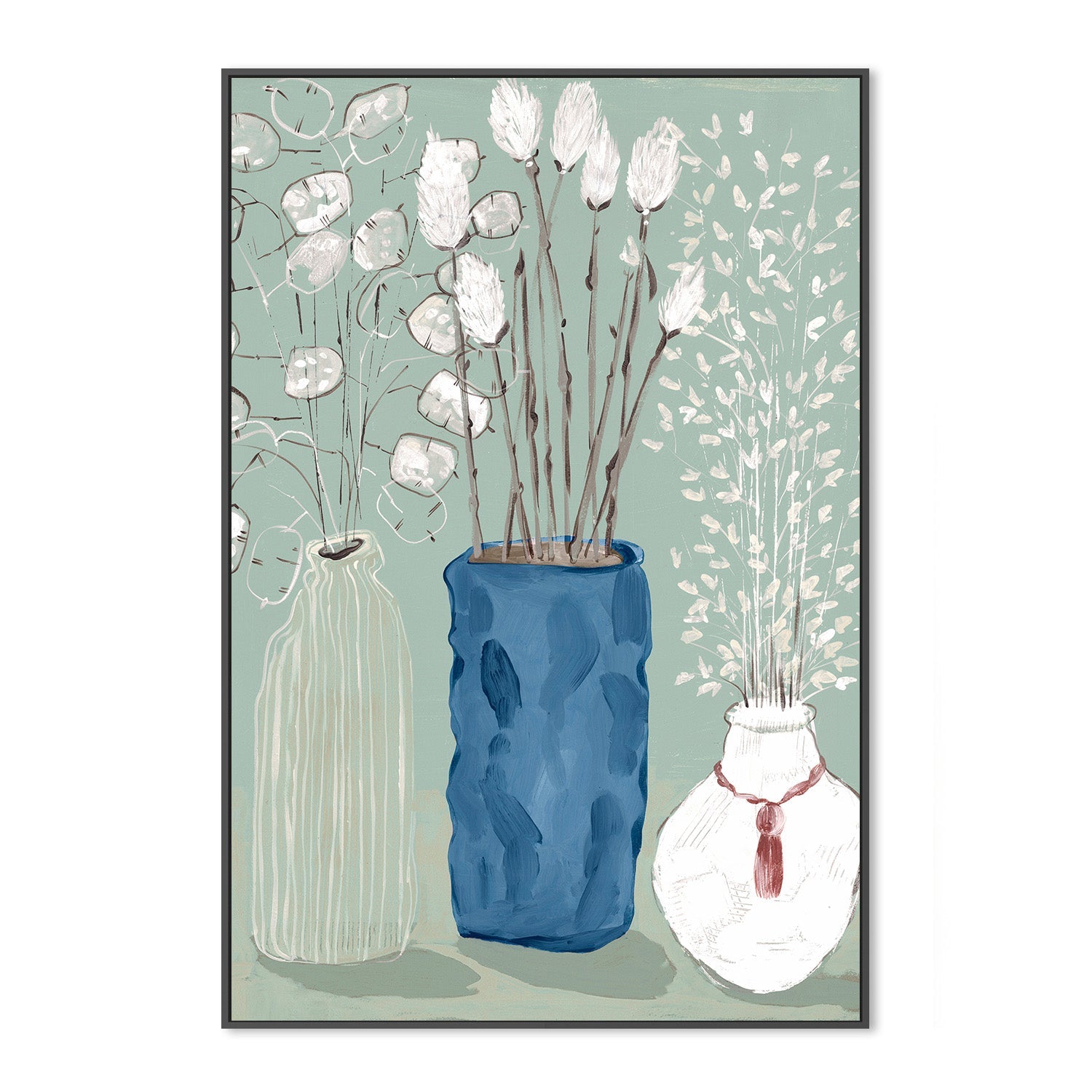 wall-art-print-canvas-poster-framed-Floral Vases , By Maya Woods-3
