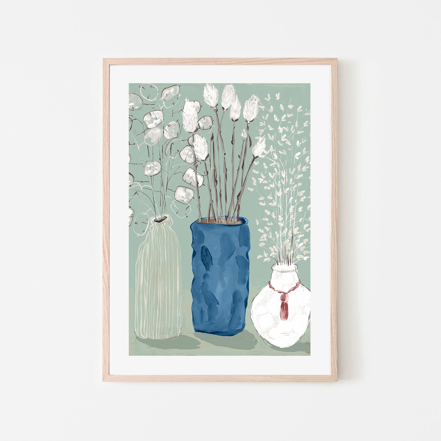 wall-art-print-canvas-poster-framed-Floral Vases , By Maya Woods-6