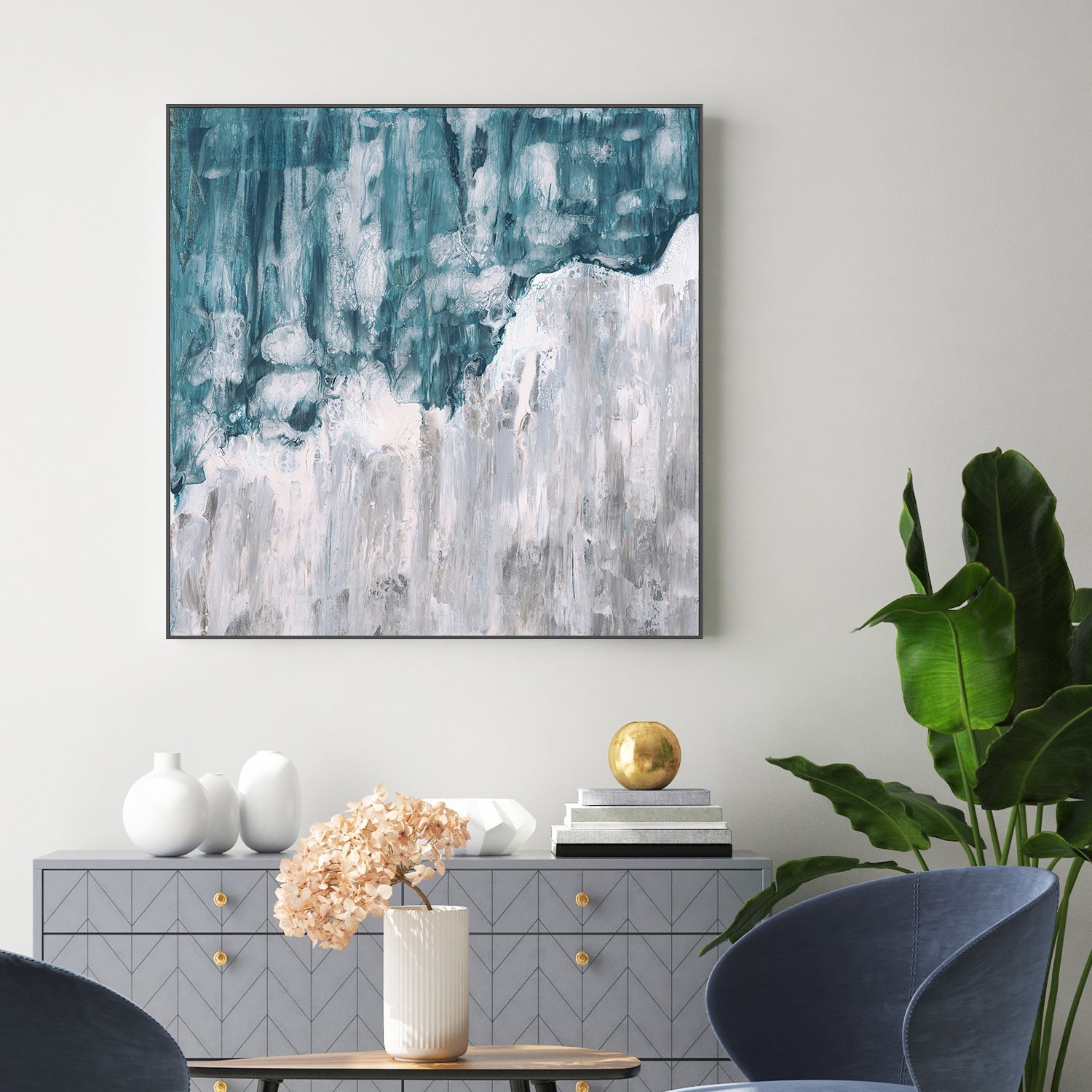 wall-art-print-canvas-poster-framed-Flow Edge , By Zelda Cane-2