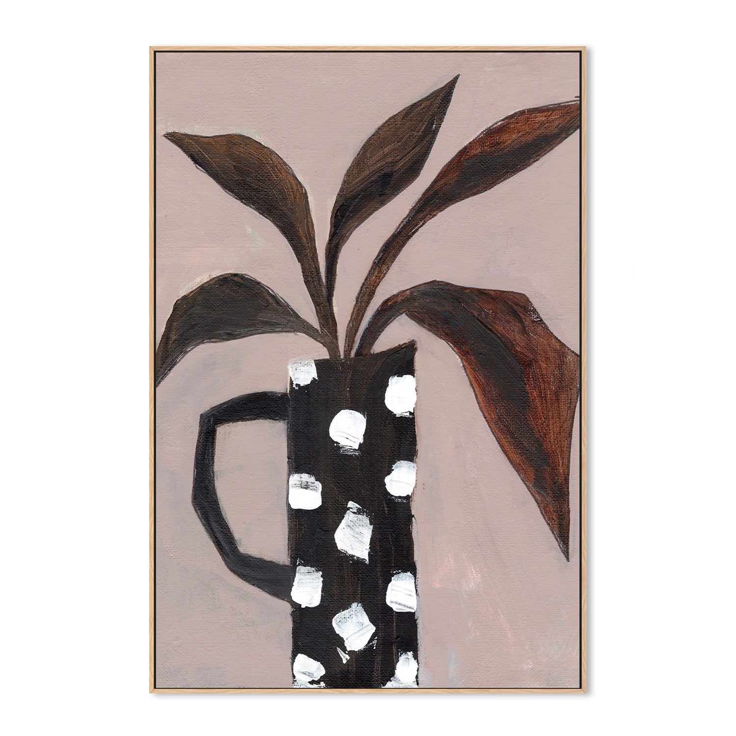 wall-art-print-canvas-poster-framed-Flower Vase, Style A , By Nikita Jariwala-4