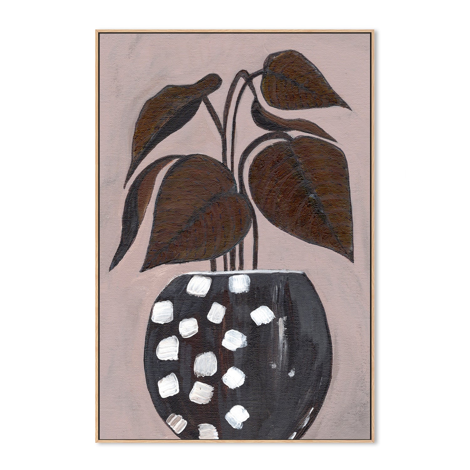 wall-art-print-canvas-poster-framed-Flower Vase, Style B , By Nikita Jariwala-4