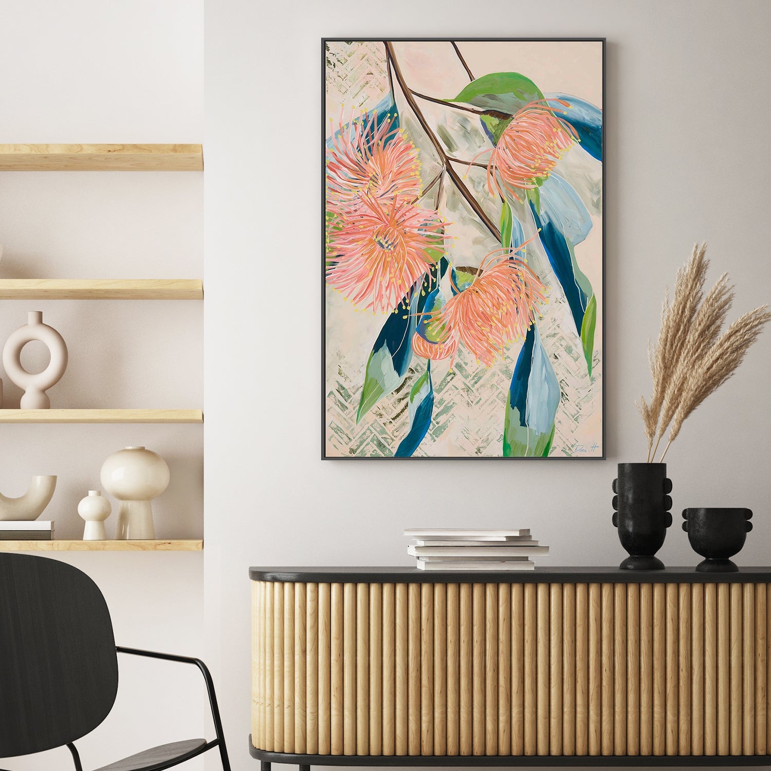 wall-art-print-canvas-poster-framed-Flowering Pastels-2