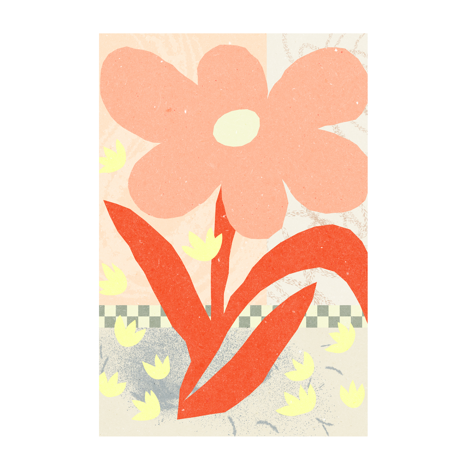 wall-art-print-canvas-poster-framed-Flowers Composition, Style A-1
