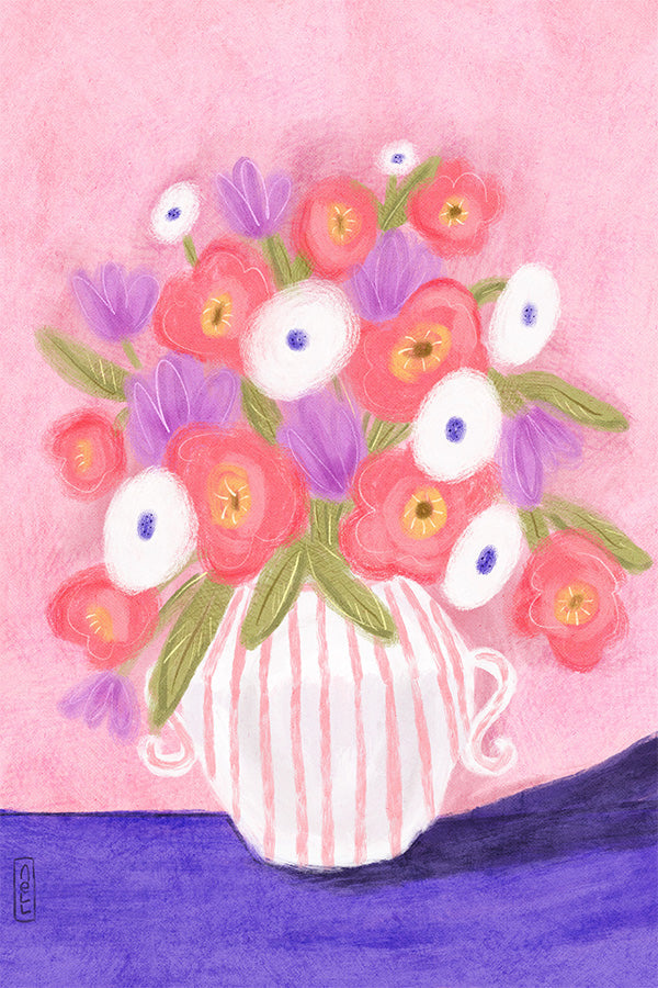 wall-art-print-canvas-poster-framed-Flowers for a friend Lia Nell-1