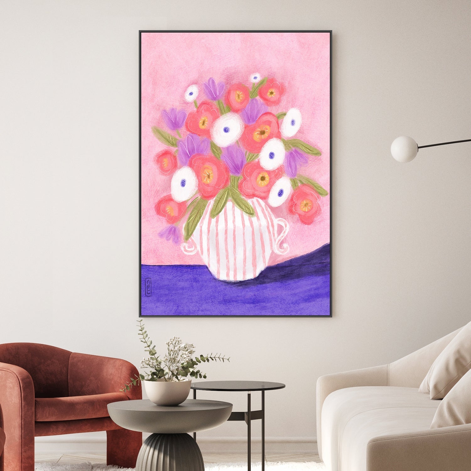 wall-art-print-canvas-poster-framed-Flowers for a friend Lia Nell-2