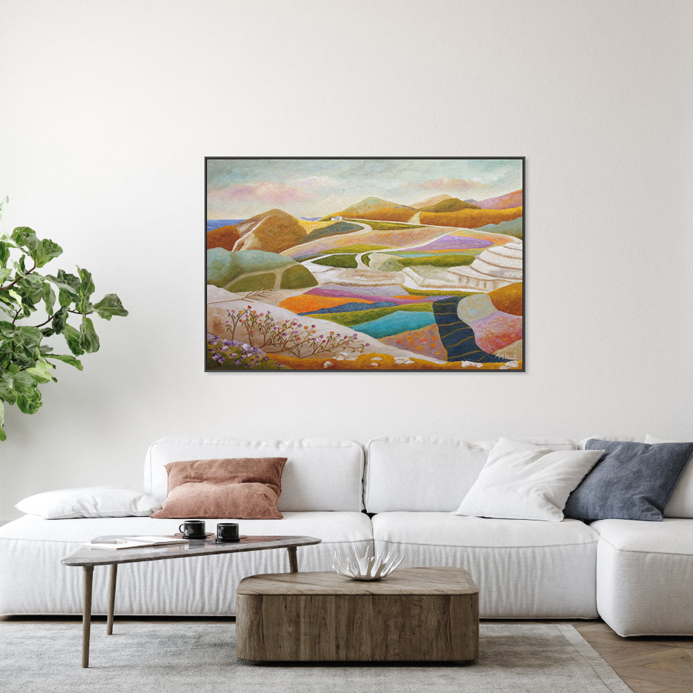 wall-art-print-canvas-poster-framed-Flowers Sprouting In The Rocky Valley , By Angeles M. Pomata-7