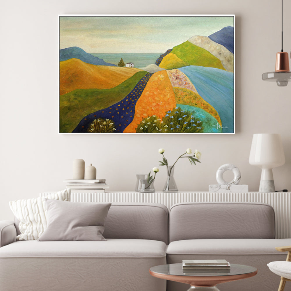 wall-art-print-canvas-poster-framed-Flowing To The Sea , By Angeles M. Pomata-2