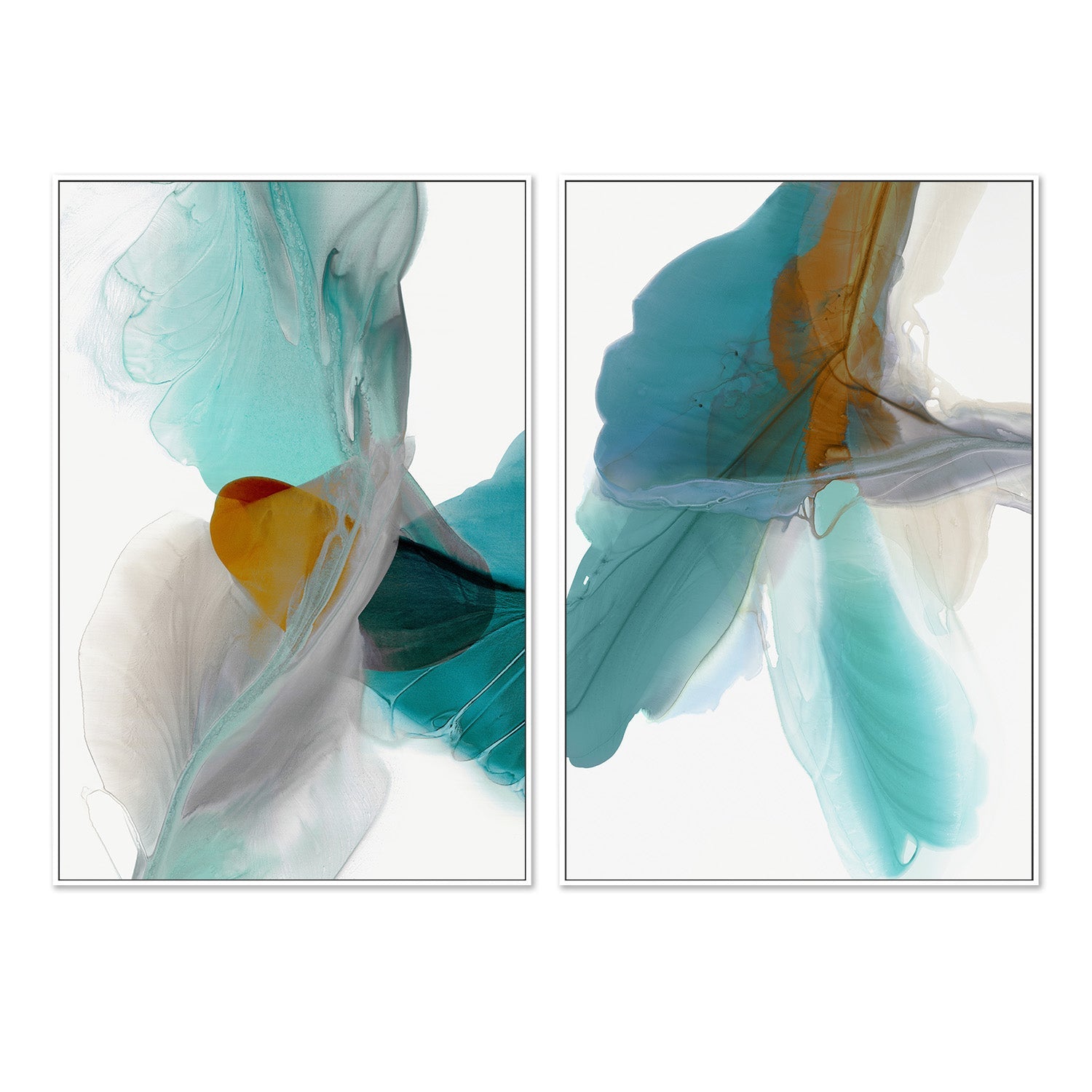 wall-art-print-canvas-poster-framed-Fluttering & Wind Blows, Set Of 2-5