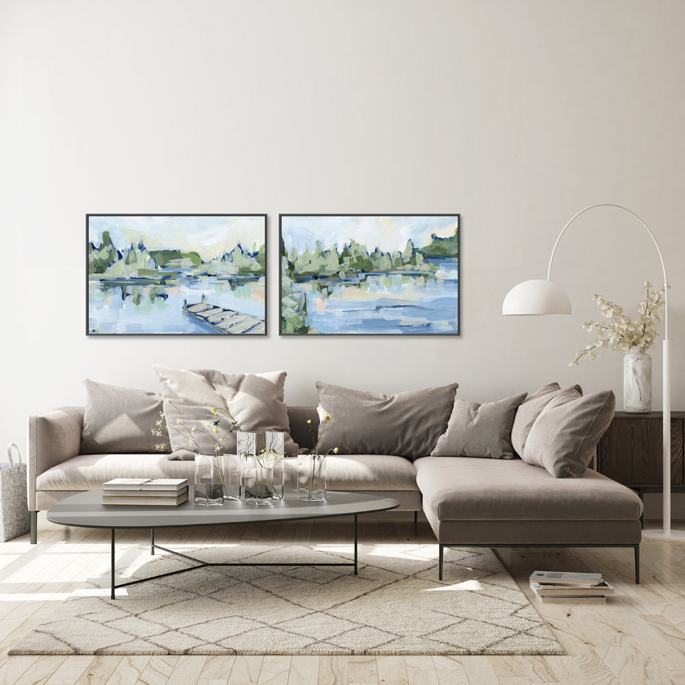 wall-art-print-canvas-poster-framed-Fly Fishing Oasis , Style B & C , Set Of 2, By Jetty Home , By Jetty Home-2