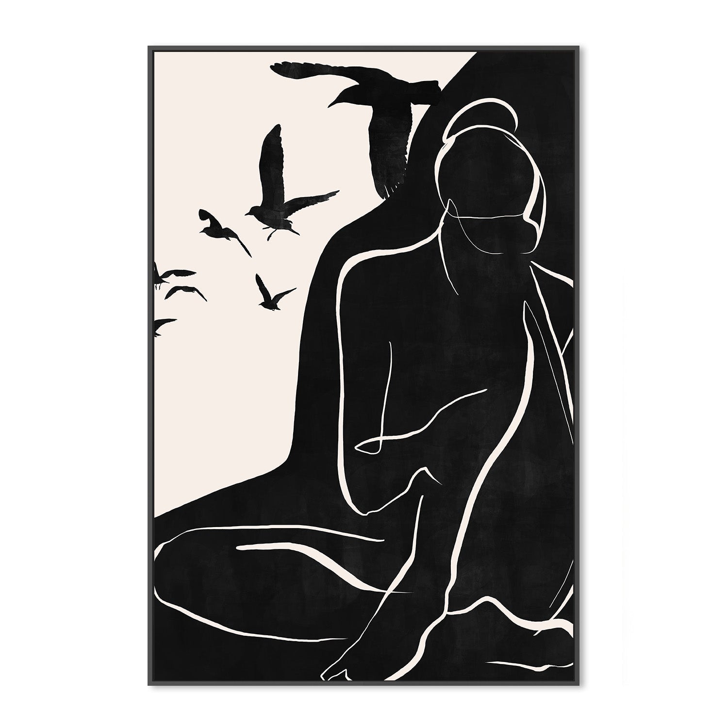 wall-art-print-canvas-poster-framed-Flying Birds-3