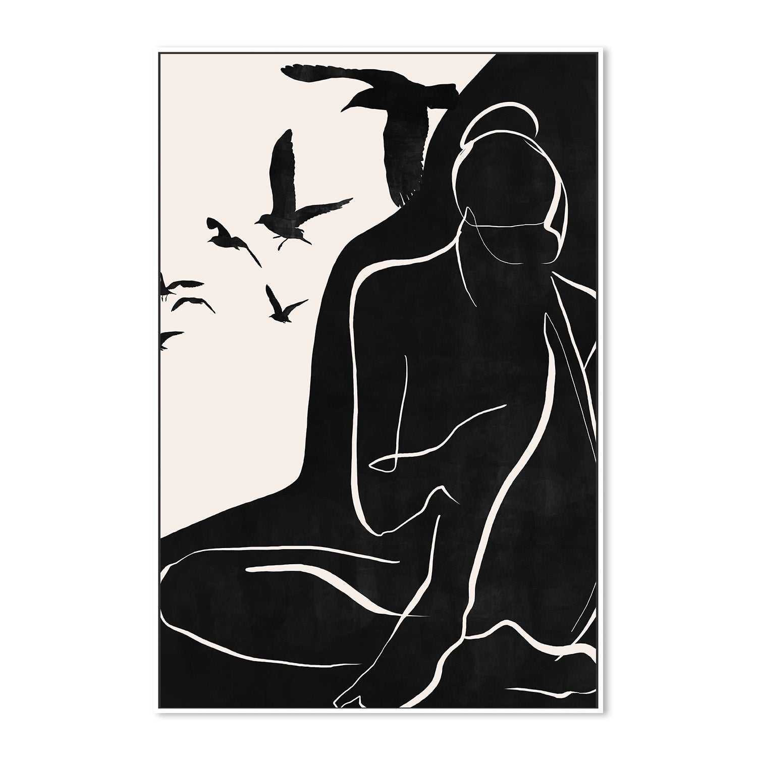 wall-art-print-canvas-poster-framed-Flying Birds-5