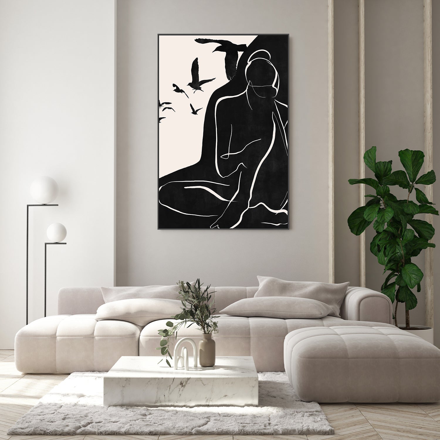 wall-art-print-canvas-poster-framed-Flying Birds-8