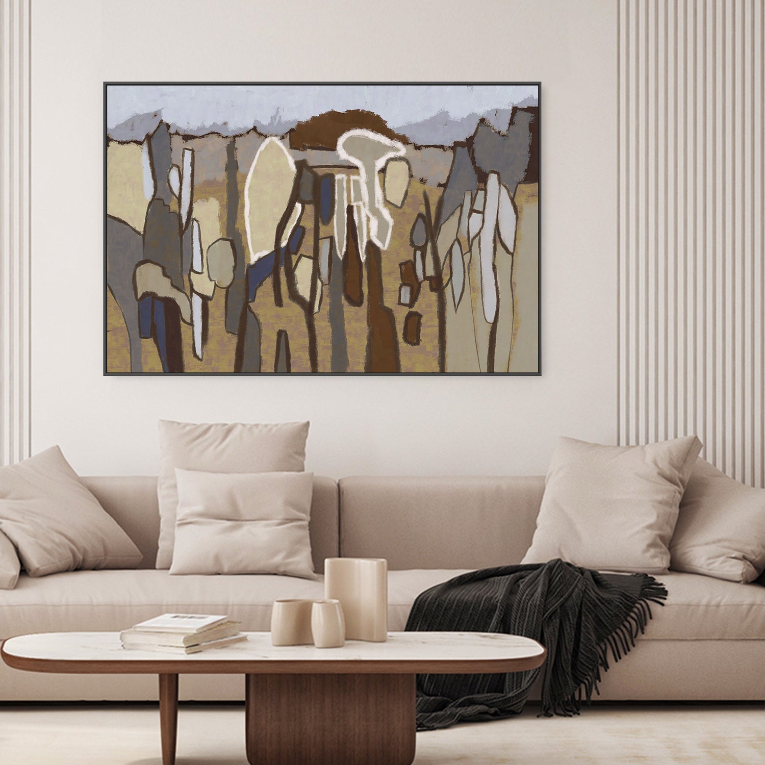wall-art-print-canvas-poster-framed-Forest Abstract, Style C-2