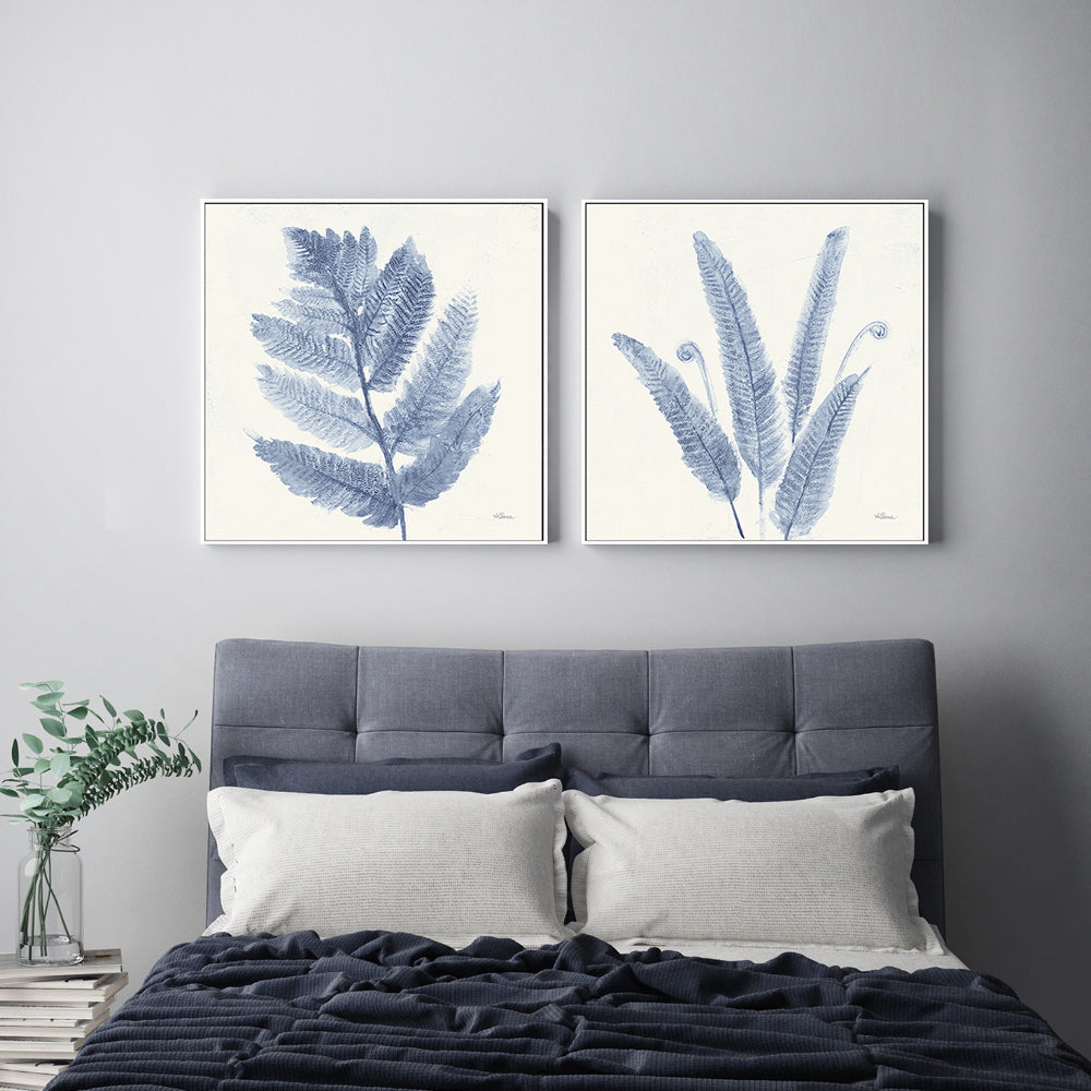 wall-art-print-canvas-poster-framed-Forest Ferns, Style A & B, Set Of 2 , By Albena Hristova-GIOIA-WALL-ART