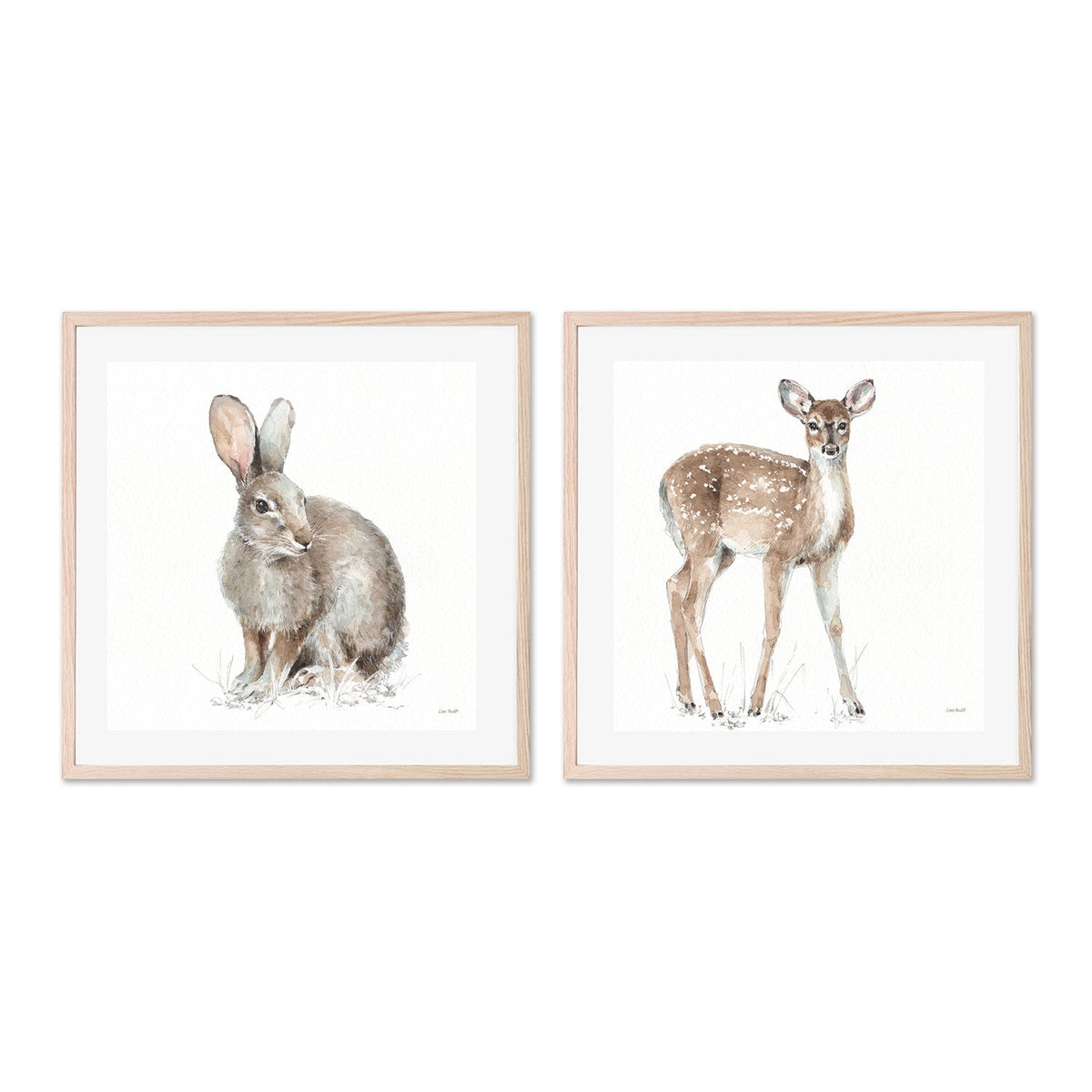 wall-art-print-canvas-poster-framed-Forest Friends, Style B & D, Set Of 2 , By Lisa Audit-GIOIA-WALL-ART
