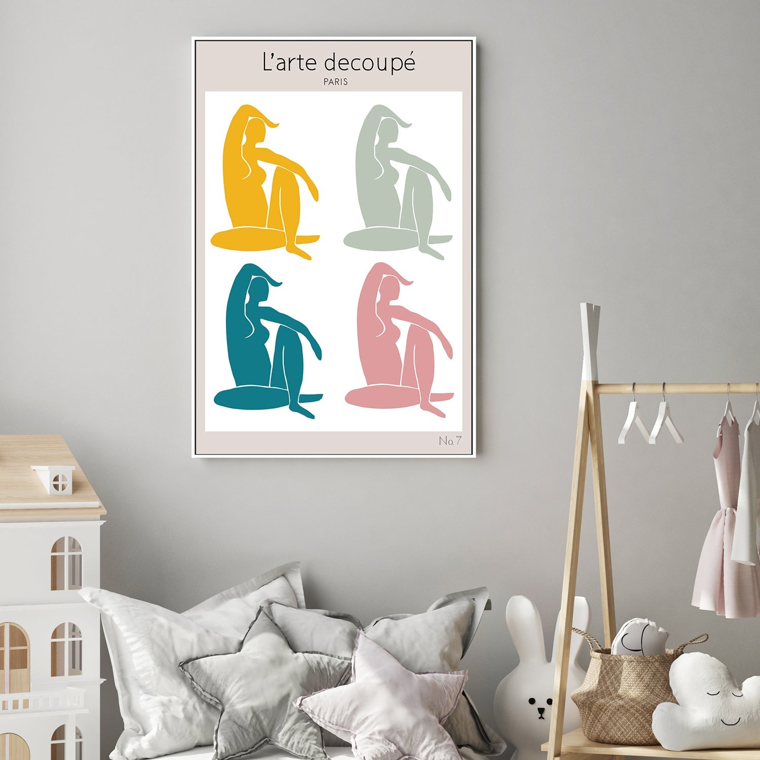 wall-art-print-canvas-poster-framed-Four Figures-by-Plus X Studio-Gioia Wall Art