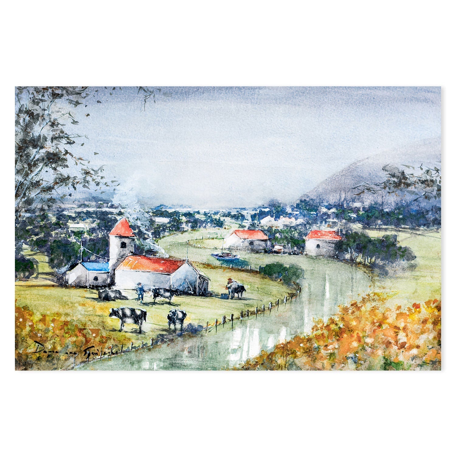 wall-art-print-canvas-poster-framed-French Countryside , By Lilou Online Fine Arts-GIOIA-WALL-ART