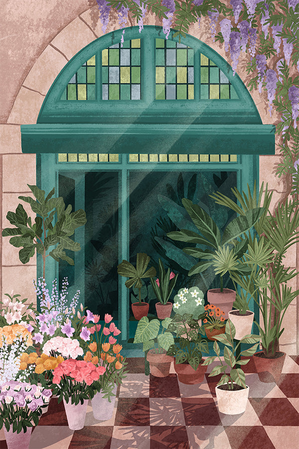 wall-art-print-canvas-poster-framed-French Flowershop-1