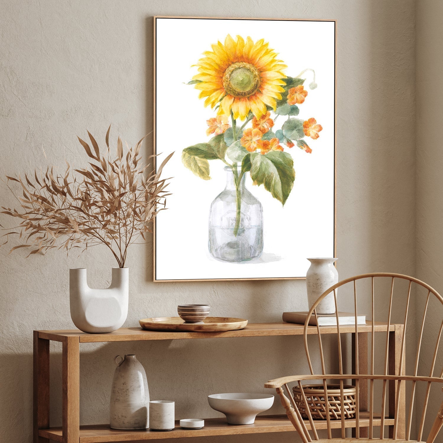 wall-art-print-canvas-poster-framed-Fresh Cut Sunflowers, Style A-by-Danhui Nai-Gioia Wall Art