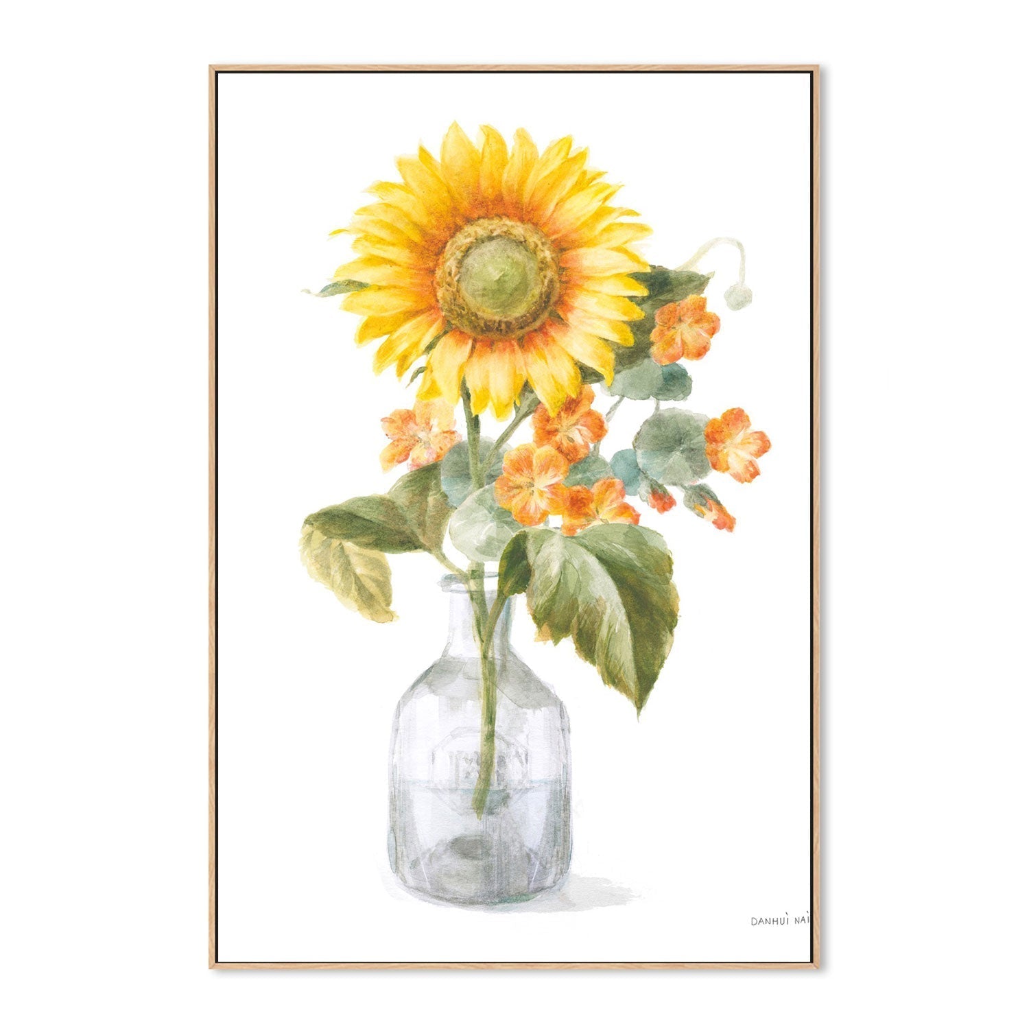 wall-art-print-canvas-poster-framed-Fresh Cut Sunflowers, Style A-by-Danhui Nai-Gioia Wall Art