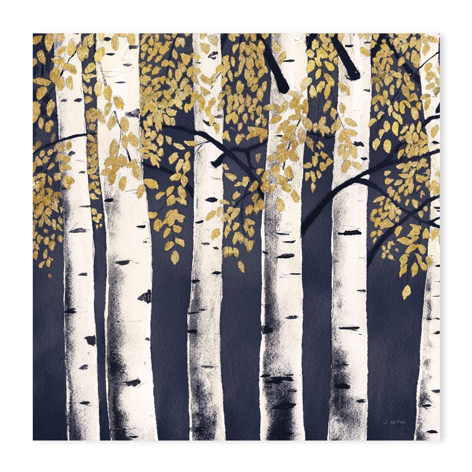 wall-art-print-canvas-poster-framed-Fresh Forest Indigo, Style B-by-James Wiens-Gioia Wall Art