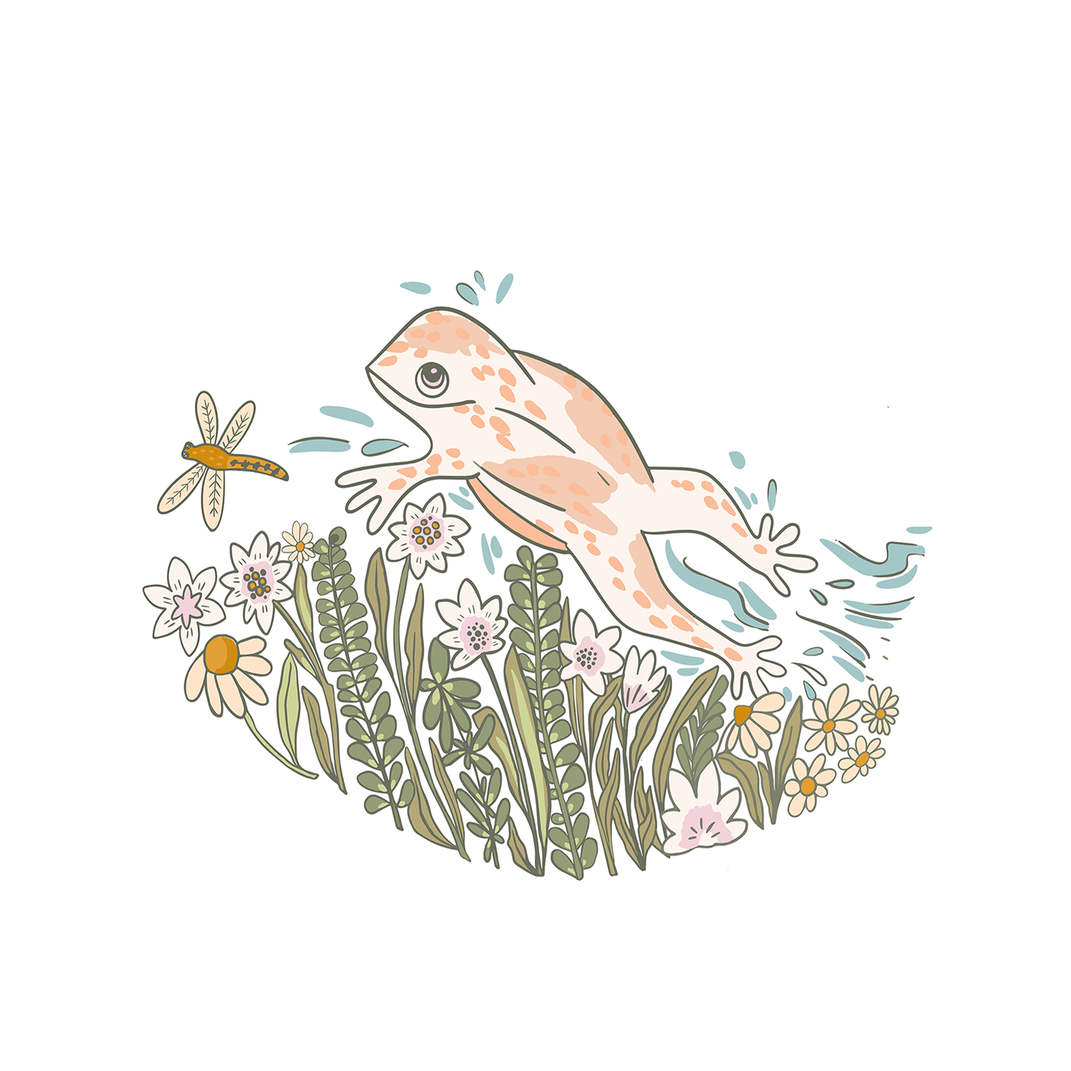 wall-art-print-canvas-poster-framed-Frog , By Nikita Jariwala-1