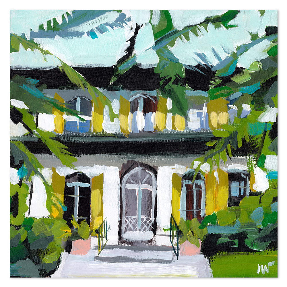 wall-art-print-canvas-poster-framed-Front Garden-by-Jenny Westenhofer Art-Gioia Wall Art