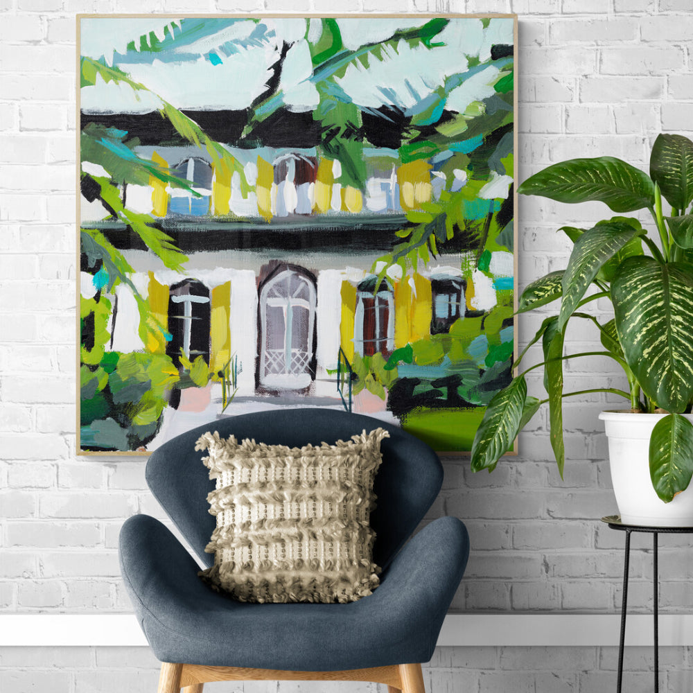 wall-art-print-canvas-poster-framed-Front Garden-by-Jenny Westenhofer Art-Gioia Wall Art