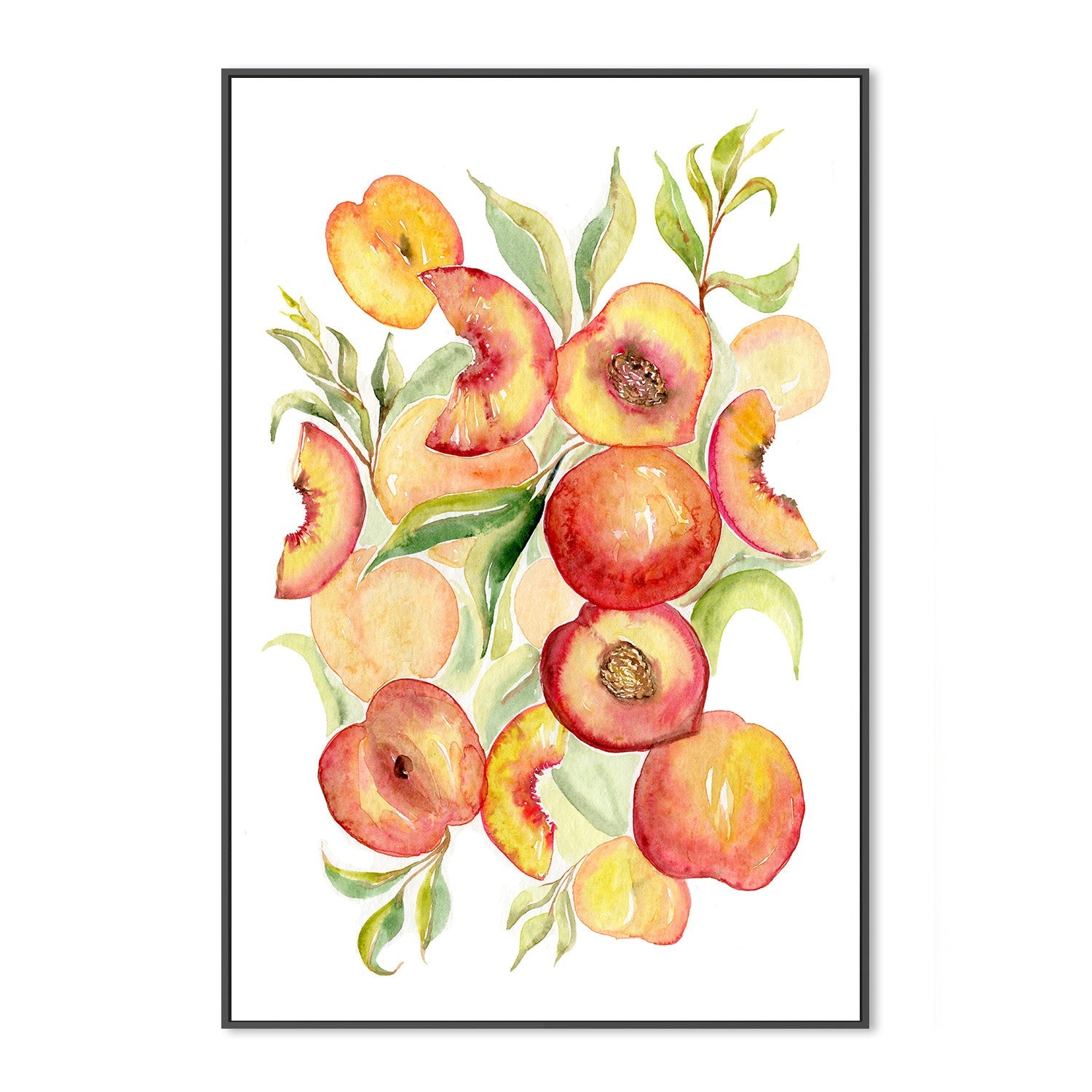 wall-art-print-canvas-poster-framed-Fruit collection - Peaches-3