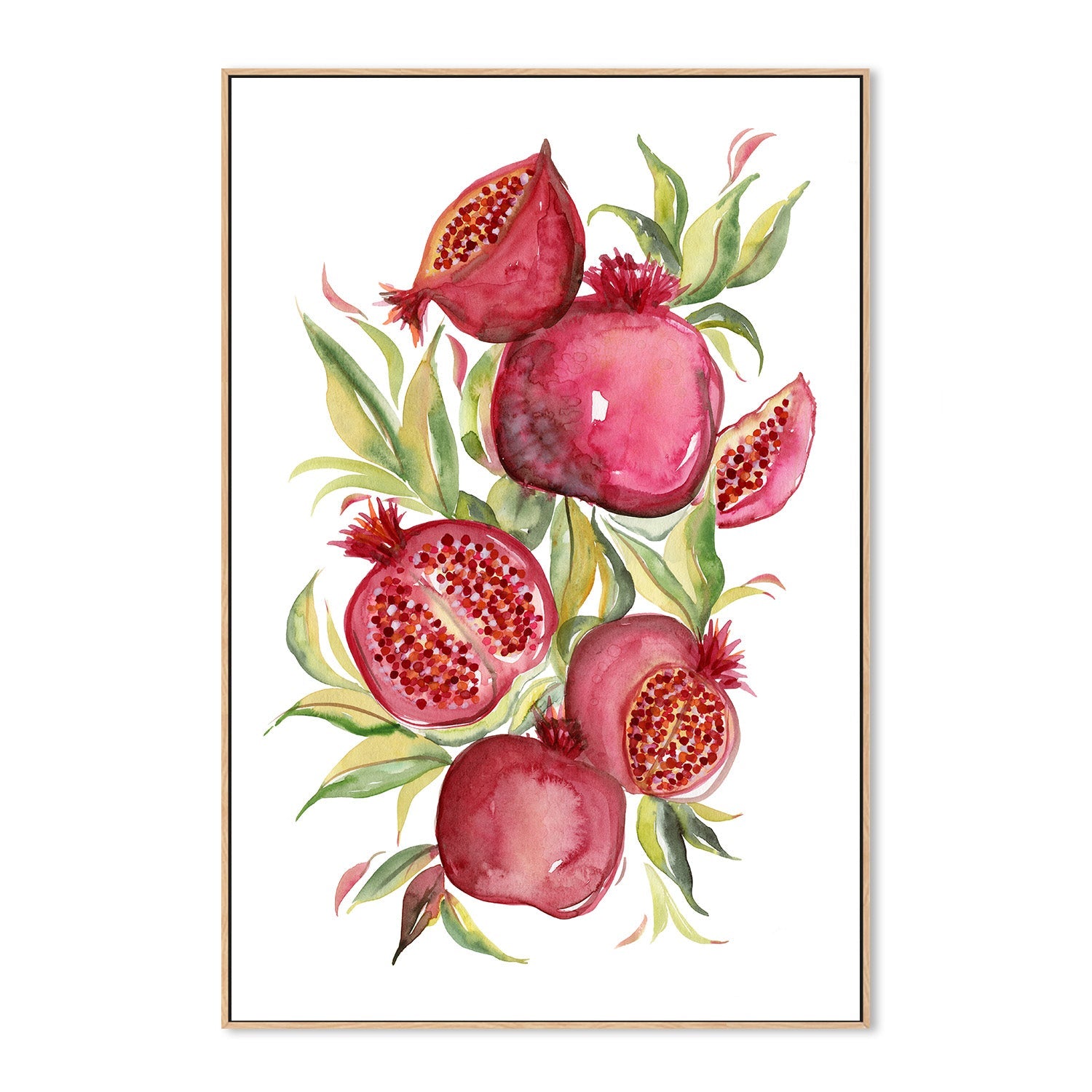 wall-art-print-canvas-poster-framed-Fruit collection - Pomegranate-4