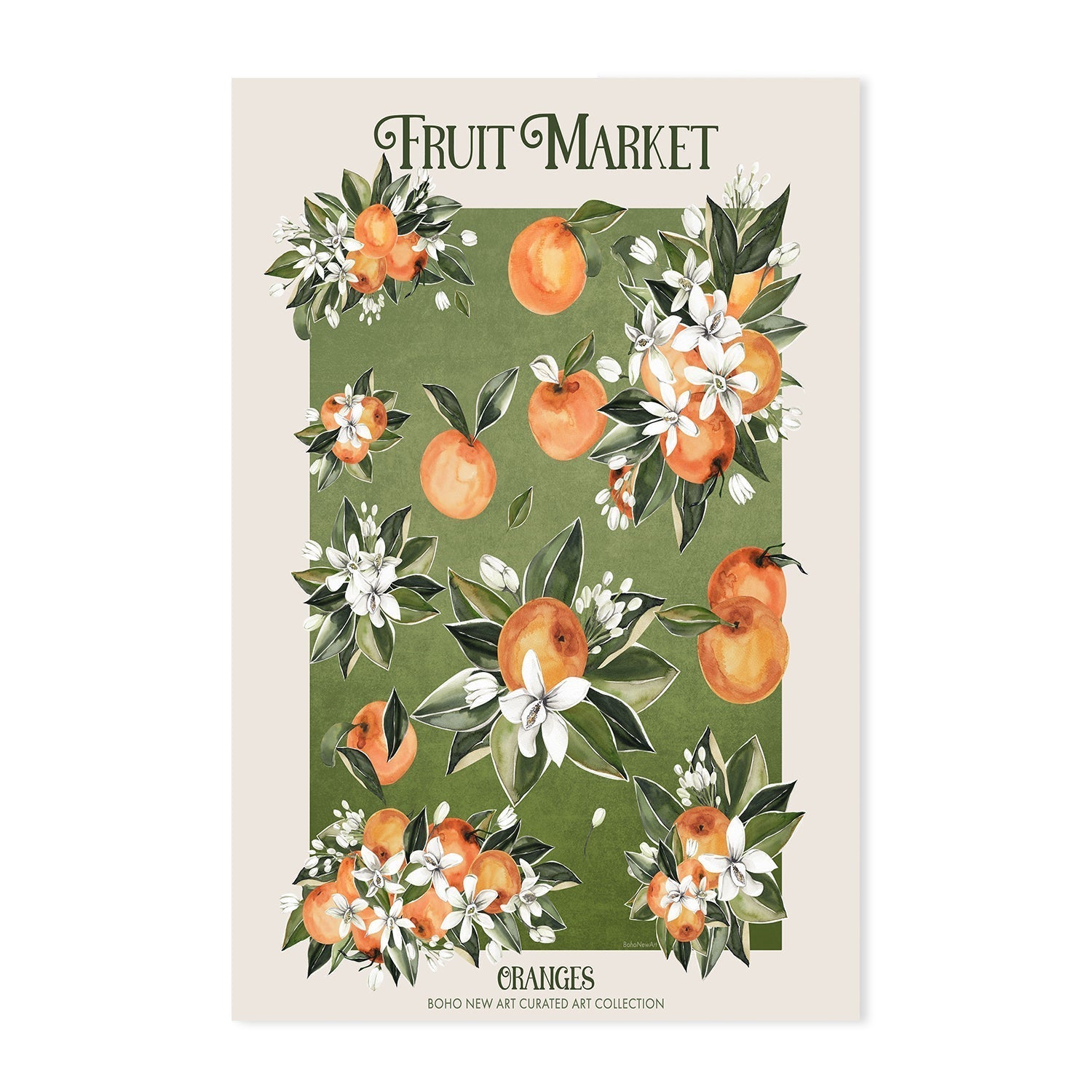 wall-art-print-canvas-poster-framed-Fruit Market Posters, Set Of 2 , By Emel Tunaboylu-GIOIA-WALL-ART