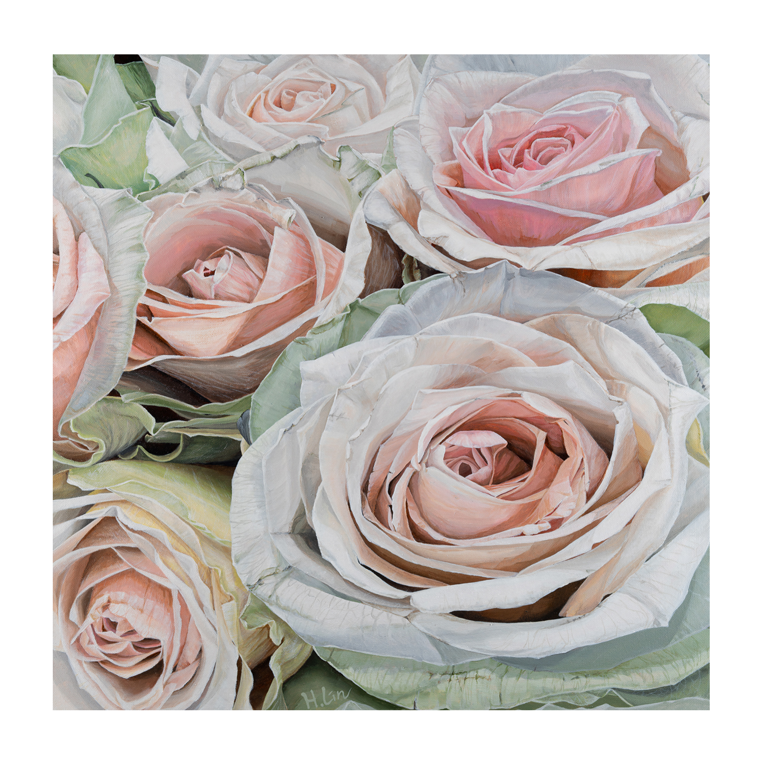 wall-art-print-canvas-poster-framed-Frutteto Roses , By Hsin Lin-GIOIA-WALL-ART