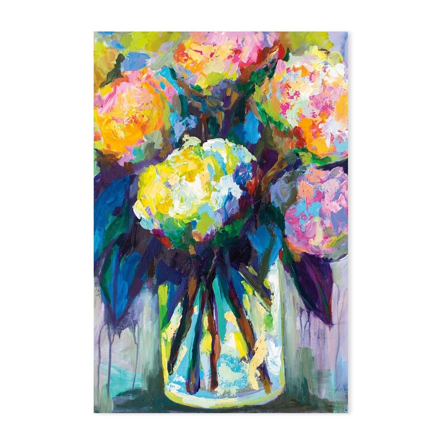 wall-art-print-canvas-poster-framed-Full of Hydrangeas-by-Jeanette Vertentes-Gioia Wall Art