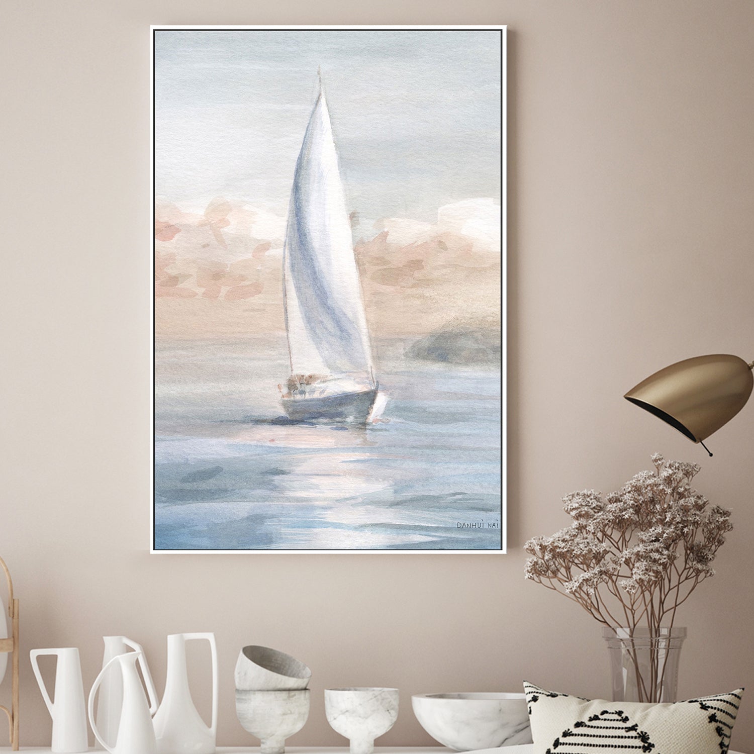 wall-art-print-canvas-poster-framed-Full Sail, Style A-by-Danhui Nai-Gioia Wall Art