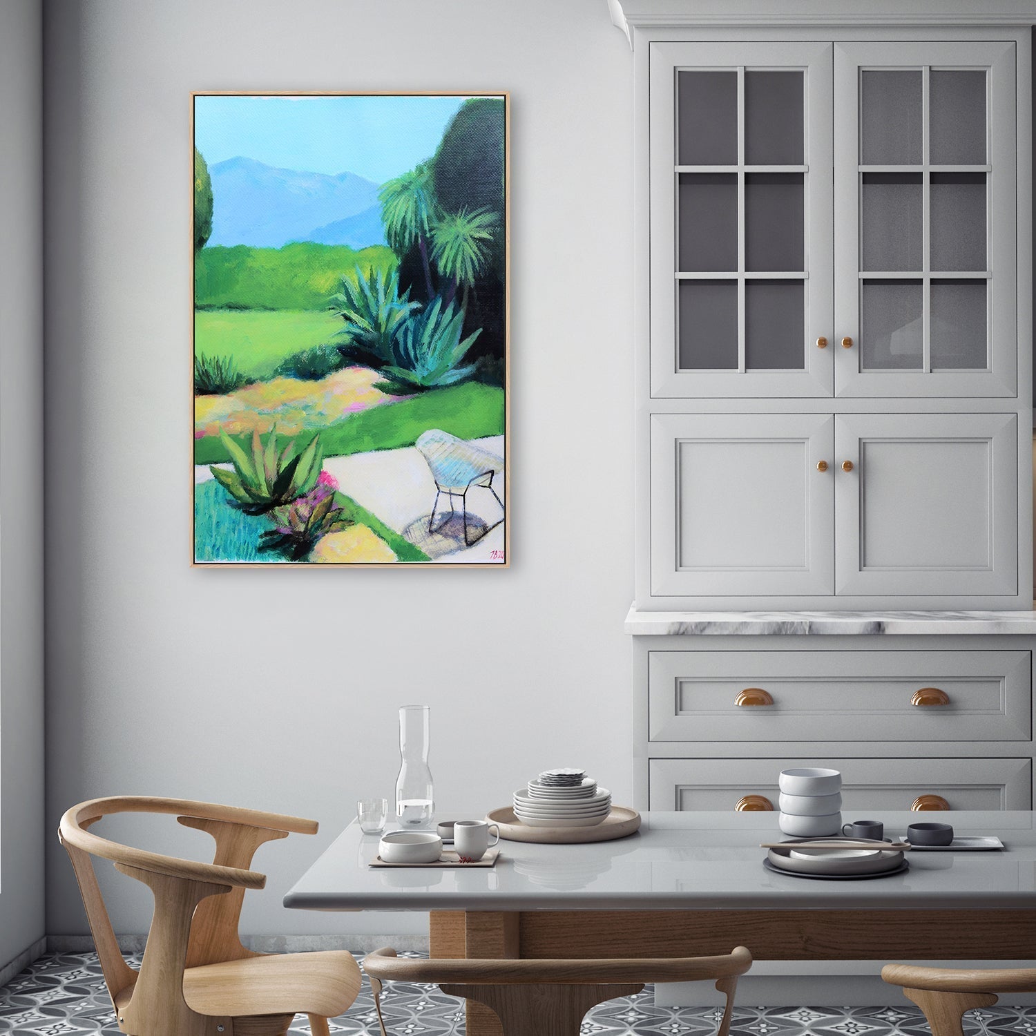 wall-art-print-canvas-poster-framed-Garden-by-Ieva Baklane-Gioia Wall Art