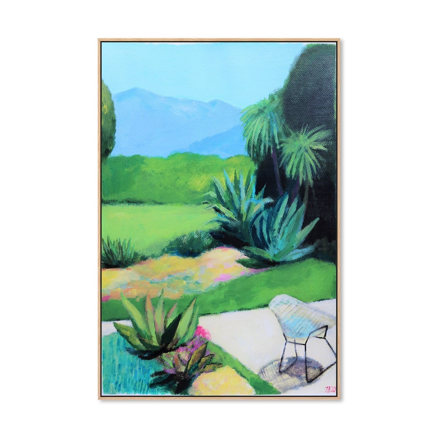 wall-art-print-canvas-poster-framed-Garden-by-Ieva Baklane-Gioia Wall Art