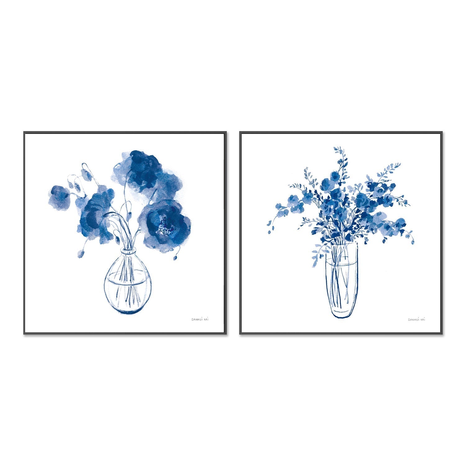 wall-art-print-canvas-poster-framed-Garden Cuttings, Set of 2-by-Danhui Nai-Gioia Wall Art