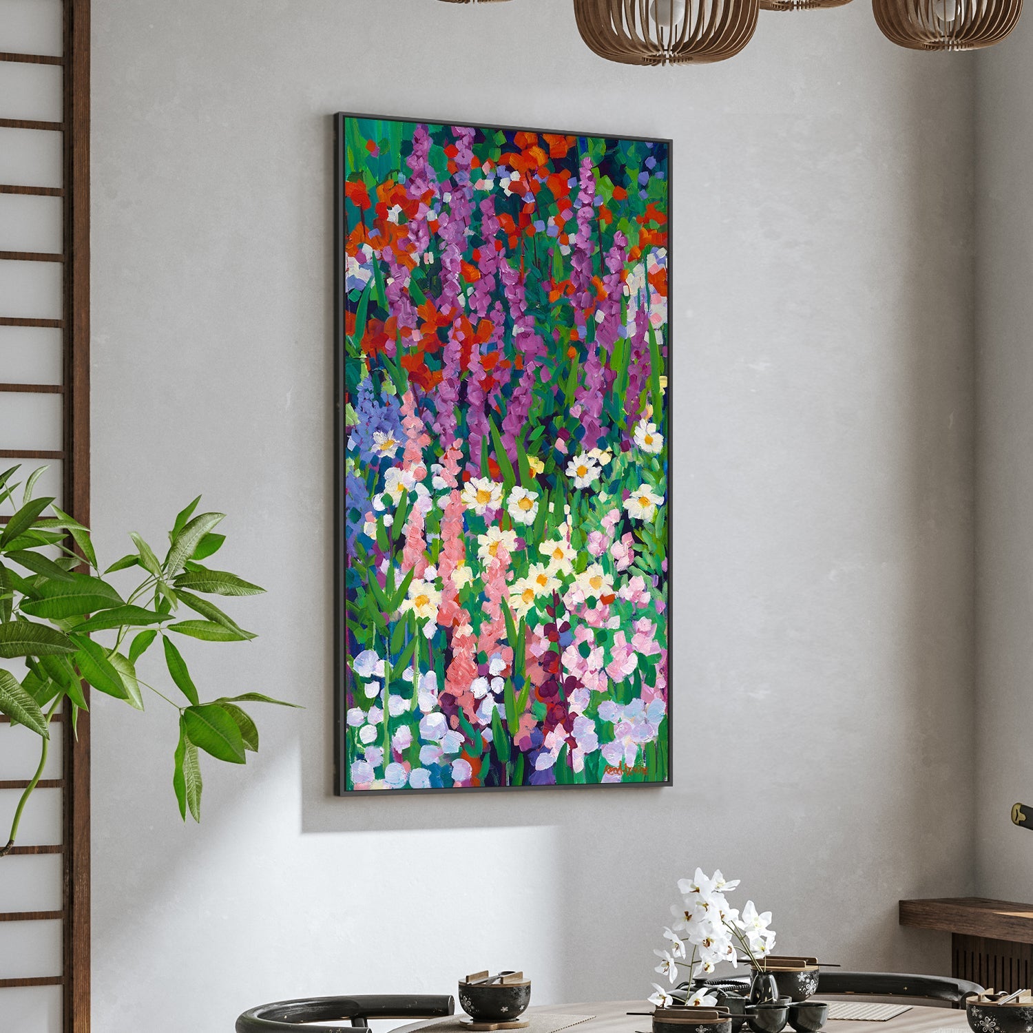 wall-art-print-canvas-poster-framed-Garden, Style C-2