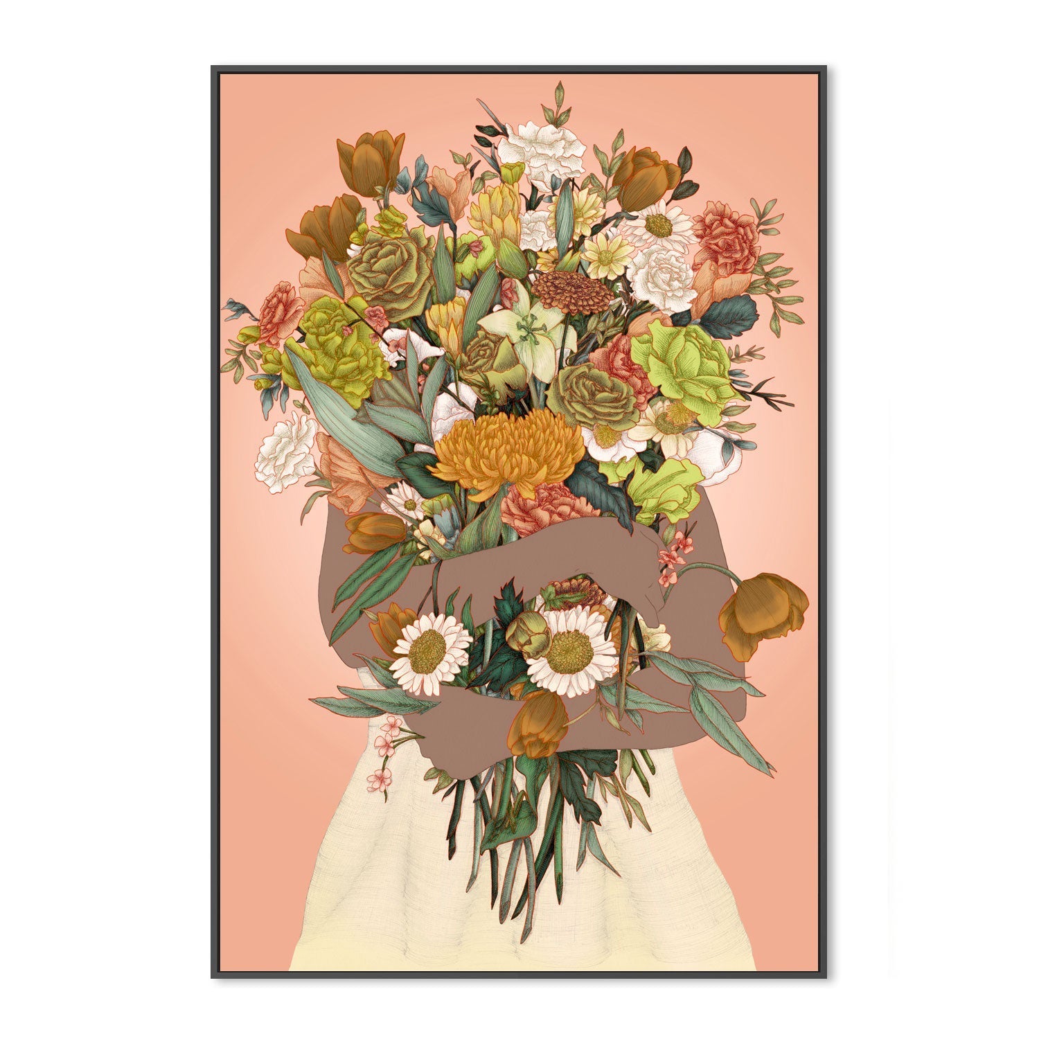 wall-art-print-canvas-poster-framed-Gathering a Golden Garden-3