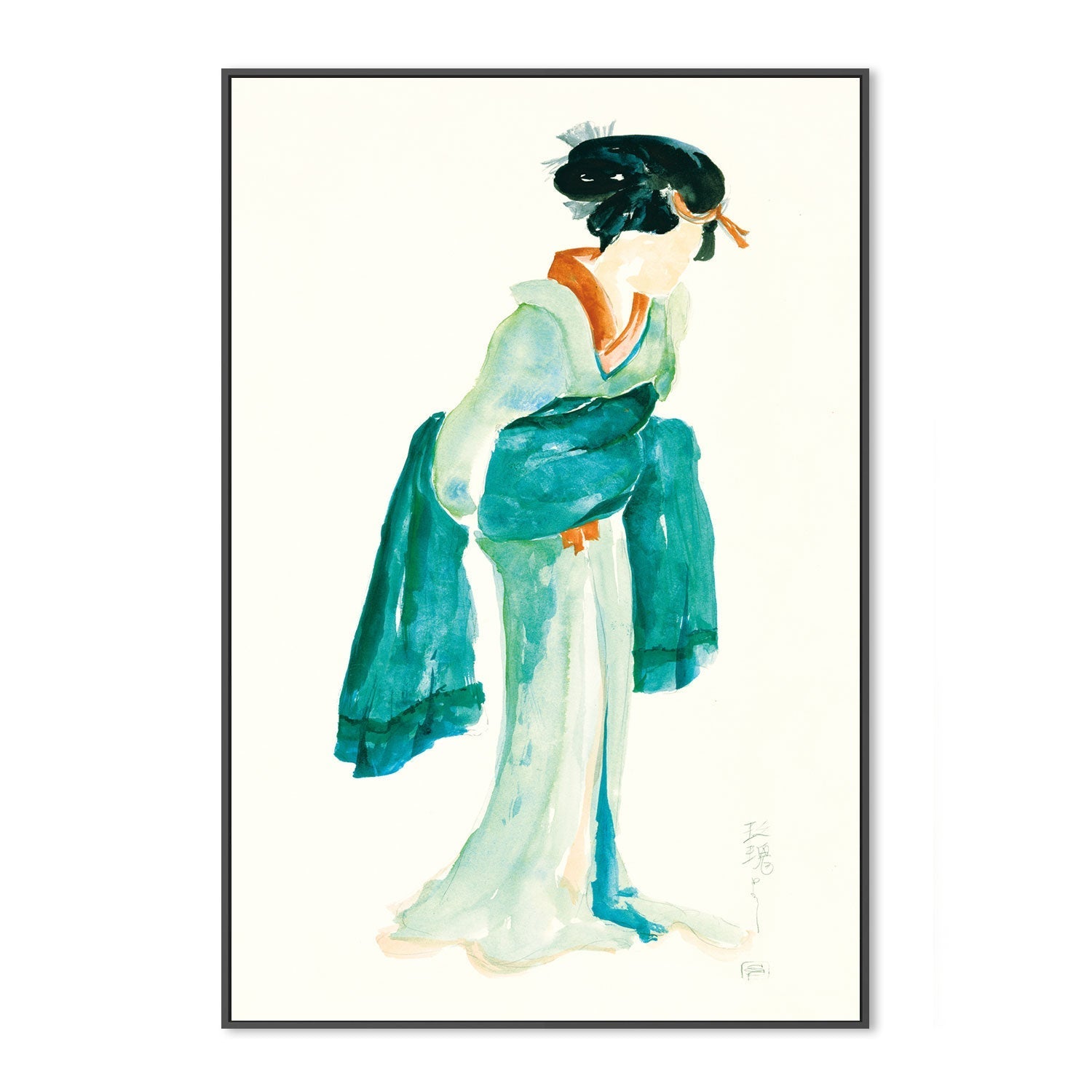 wall-art-print-canvas-poster-framed-Geisha , By Chris Paschke-GIOIA-WALL-ART