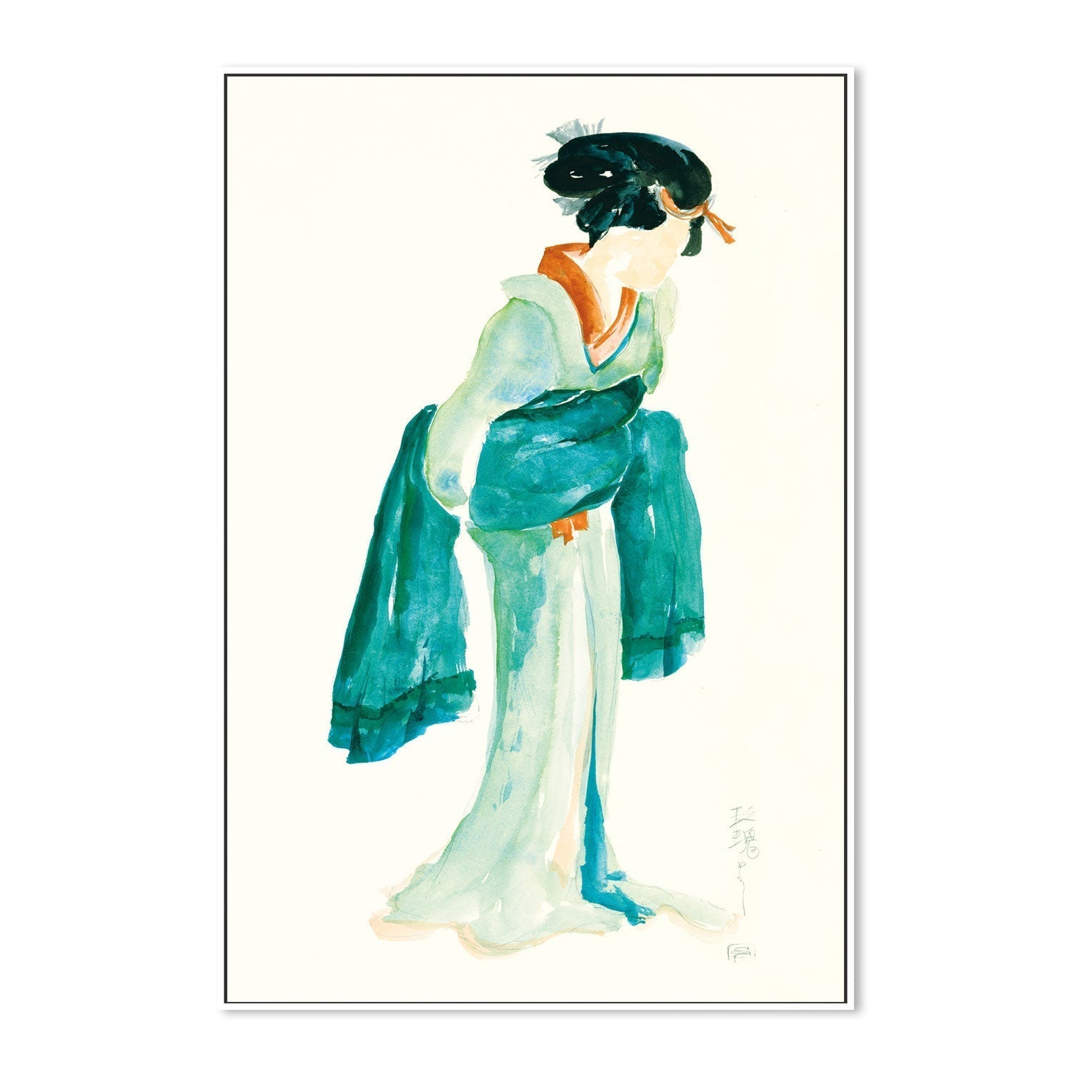 wall-art-print-canvas-poster-framed-Geisha , By Chris Paschke-GIOIA-WALL-ART