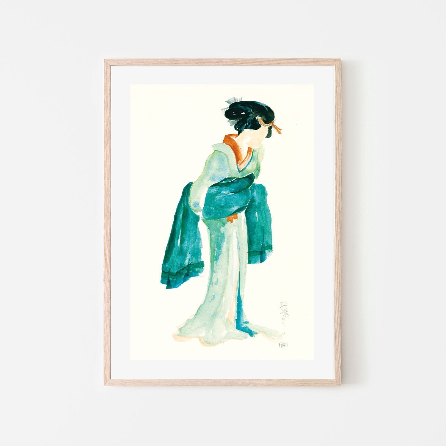 wall-art-print-canvas-poster-framed-Geisha , By Chris Paschke-GIOIA-WALL-ART