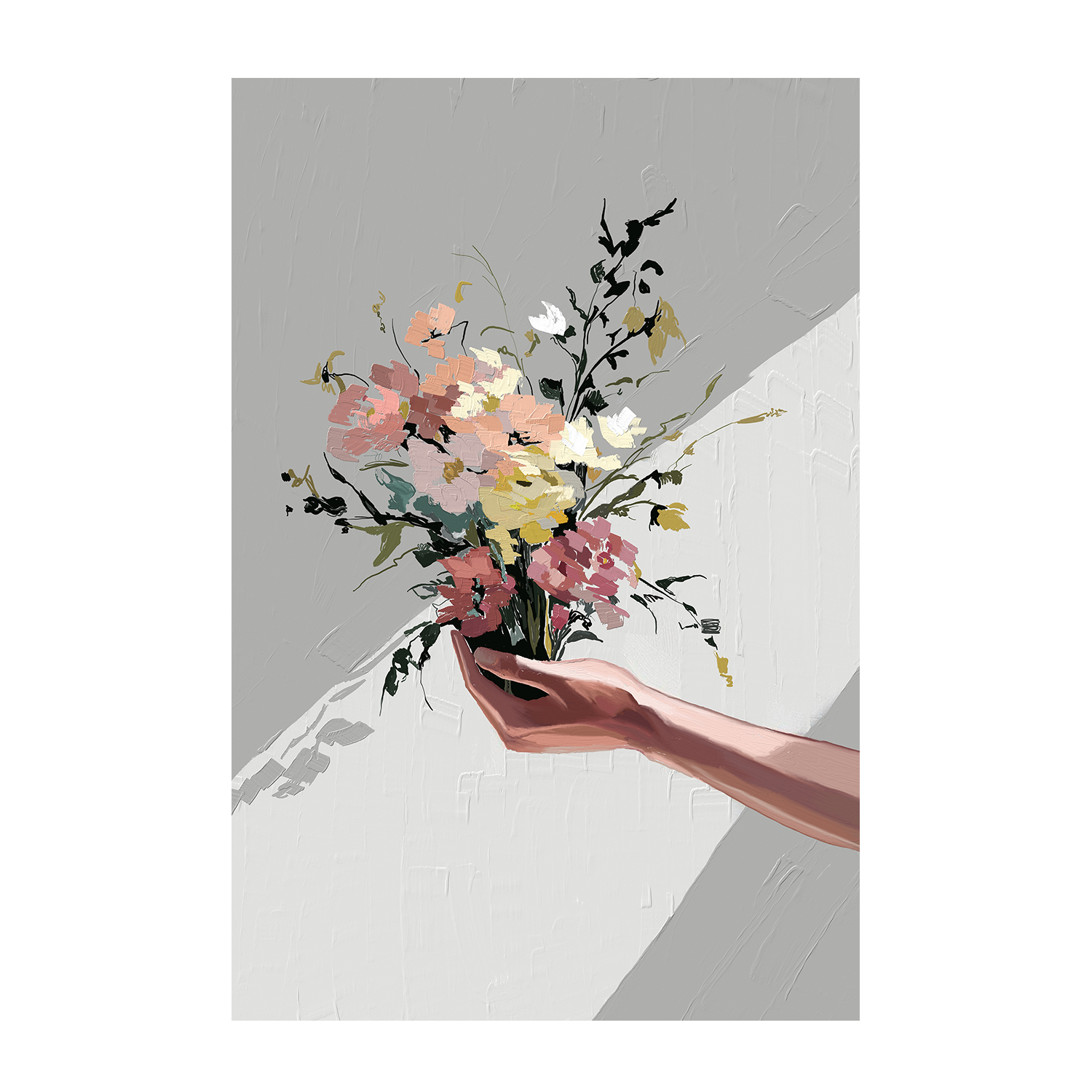 wall-art-print-canvas-poster-framed-Gentle Bunch , By Jenna Alheit-1