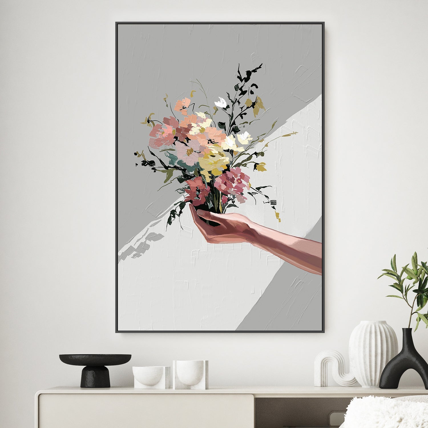 wall-art-print-canvas-poster-framed-Gentle Bunch , By Jenna Alheit-2